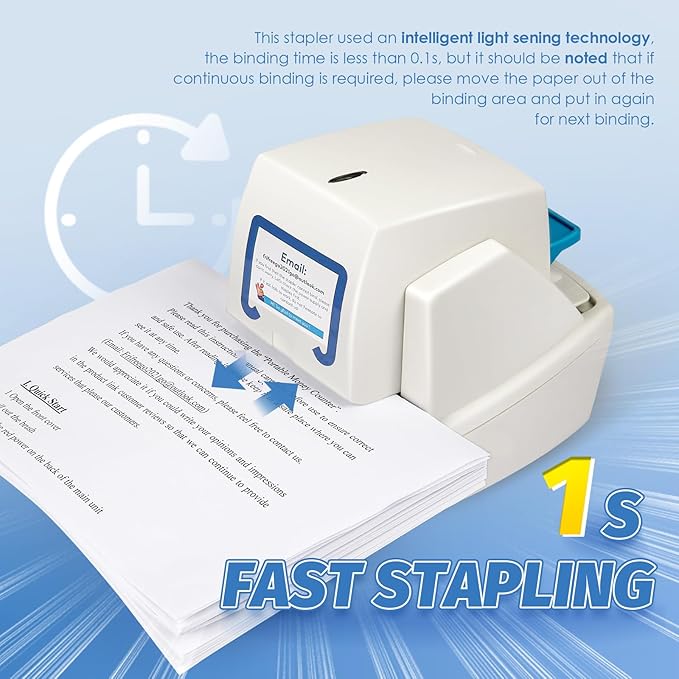 Electric Stapler, Heavy Duty 70 Sheets Automatic Stapler, Jam-Free, Flat-Clinch & Quiet for Home and Office, with 5500 Staples