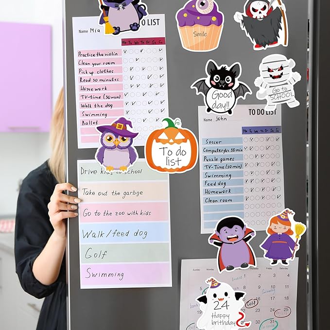 600 Halloween Sticky Notes, Cute Pumpkin Ghost Spider Memo Pads Halloween Note Pads for Trick or Treat Party Favors Home Office School Supplies