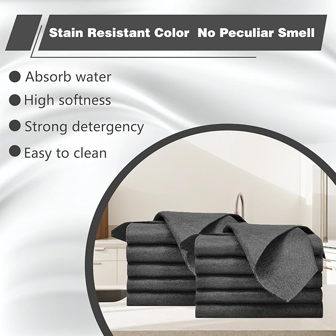Thickened Magic Cleaning Cloth, Microfiber Magic Cleaning Cloth, Streak Free Reusable Microfiber Rag for Home, Window, Mirror, Glass and Cars (10PCS)