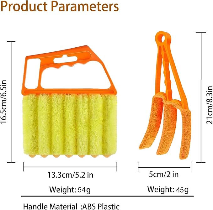 Blind Cleaner Duster Tool Microfiber Washable Cleaning Tools for Ceiling Fan Cleaner Duster and Blind Cleaner; Suitable for Louvers, Air Conditioning Vents, and Ceiling Fans (4-Pack)