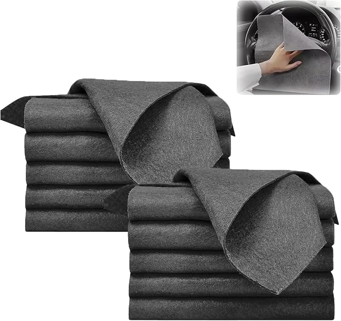 Thickened Magic Cleaning Cloth, Microfiber Magic Cleaning Cloth, Streak Free Reusable Microfiber Rag for Home, Window, Mirror, Glass and Cars (10PCS)