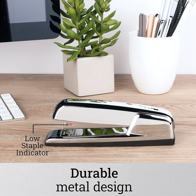 Swingline Stapler, 30 Sheet Capacity, 747 Business Stapler, Jam Free, Metal, Silver Chrome (74720)