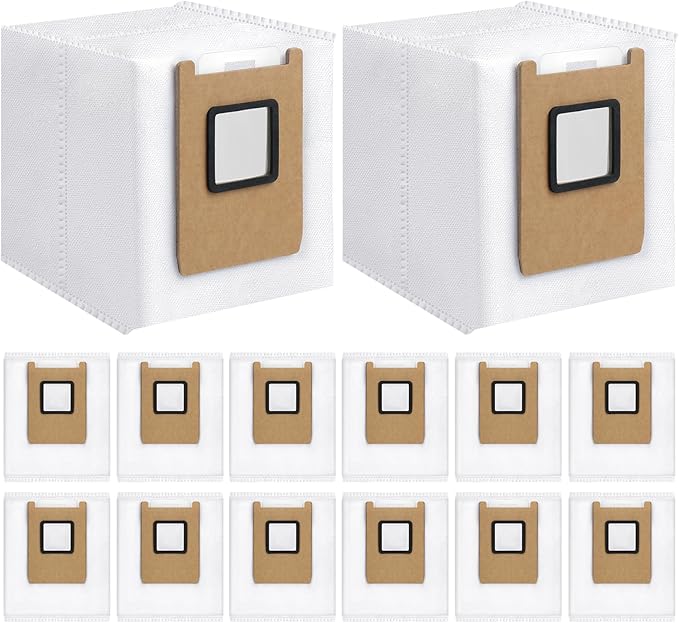 Bluearks 14 Pack Dust Bags,Compatible with Eufy E28 Omni/E25 Omni Robot Vacuum,3L Large Capacity,Heavy-Duty 4-Layer Tear-Resistant Design E28Omni /E25 Omni Vacuum Bags