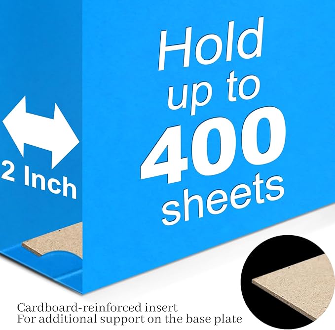 30 Pack Extra Capacity Hanging File Folders Reinforced Letter Size Hanging Folders with 2 Inch Expansion, 1/5 Cut Adjustable Tab Inserts for Office, School, Home Supplies, Assorted Colors