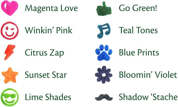 Crayola Ultra- Clean Washable Stampers Markers, 10Pc/Package