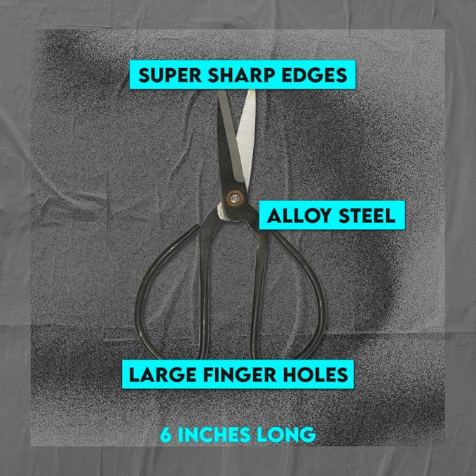 SE Chinese Scissors with Super Sharp Edges Suitable for Embroidery, sewing, Craft, Art Work, and Everyday Usage (6-Inch)