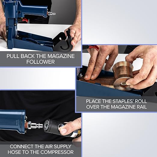 IDL Packaging Heavy Duty Staples Roll - 1 1/4" x 3/4" x 0.09" (10 Boxes, 10000 pcs) - Stainless Steel - Industrial Stapler