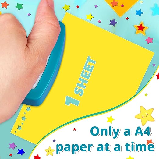 Star Paper Punch, Star Hole Punch for Crafting, Multiple Stars Punches for Paper Crafts, Stars Shaped Hole Punches, Starcut Puncher Crafts Puncher for Card Making, Scrapbooking