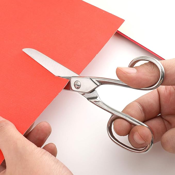 LIVINGO 6'' Professional Forged Fabric Scissors, Precision Tailor Small Scissors Heavy Duty, Sharp Stainless steel Sewing Shears for Crafting Supplies