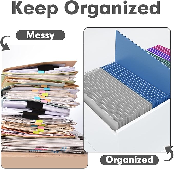 Two Pocket Folders, PANDRI 100 Pack 2 Pocket Folders, Letter Size Paper File Folder for School Office Home Business, Assorted 5 Colors