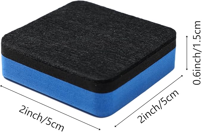 XKDOUS 72 Pack Mini Dry Erase Eraser, Small Magnetic Whiteboard Eraser for Kids (4 Color, 2 x 2 Inch)