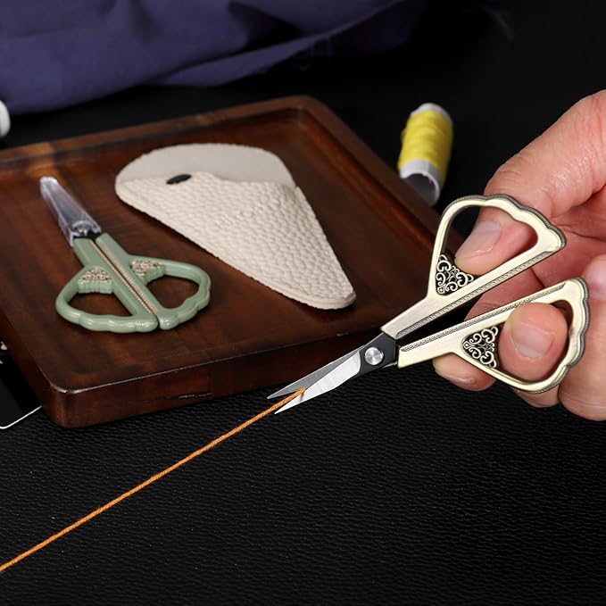 Precision Detail Scissors, Little Sharp Scissor with Cover, Mini Sewing Shears for Craft Needlework Art Work Thread Paper Cutting