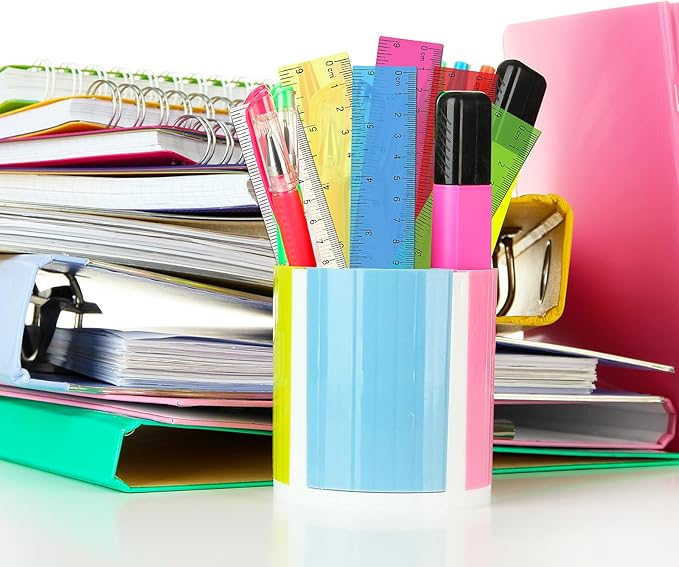 24Pcs Ruler 6 Inch, Clear Plastic Straight Edge Ruler, Colored Small Rulers Metric and Inches Drawing Rulers for Students Kids for Classroom School Supplies