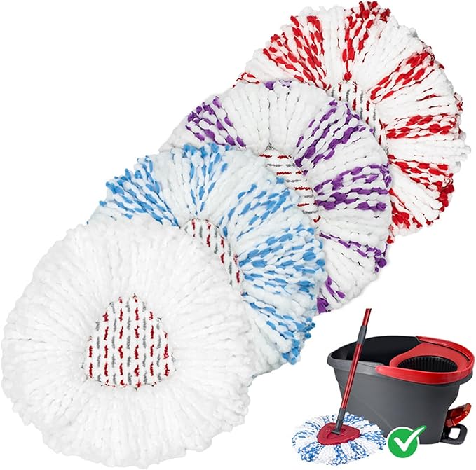 Suitable for Vi a/O-Cedar Easy Wring Microfiber mop Heads for Spin mops -