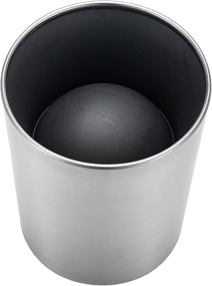 SOPRANNOMIN SUS304 Stainless Steel Toilet Brush and Holder Silicone Bathroom Brush TPE Brush Head Toilet Cleaner for Bowl Bathroom Cleaning Brush Caddy Cepillo de Baño Brushed Silver
