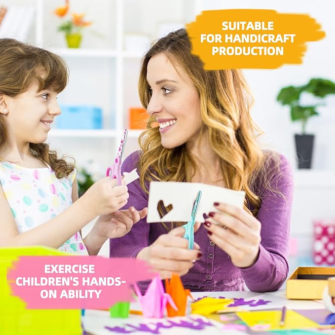 5" Kids Scissors,3 Pack Safety Children Scissors,Blunt-Tip Stainless Steel Blades Comfort-Grip Handles Small Craft Scissor for Kids,for DIY,Arts,Home,School Classroom Student Use Assorted Colors