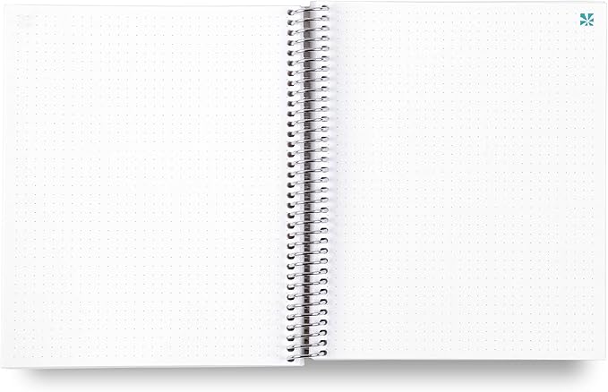 Erin Condren 7" X 9" Spiral Bound Dot Grid Journal Notebook - Layers Colorful, 5Mm Dot Grid, 160 Page Writing, Drawing & Art Notebook, 80Lb Thick Paper, Stickers Included