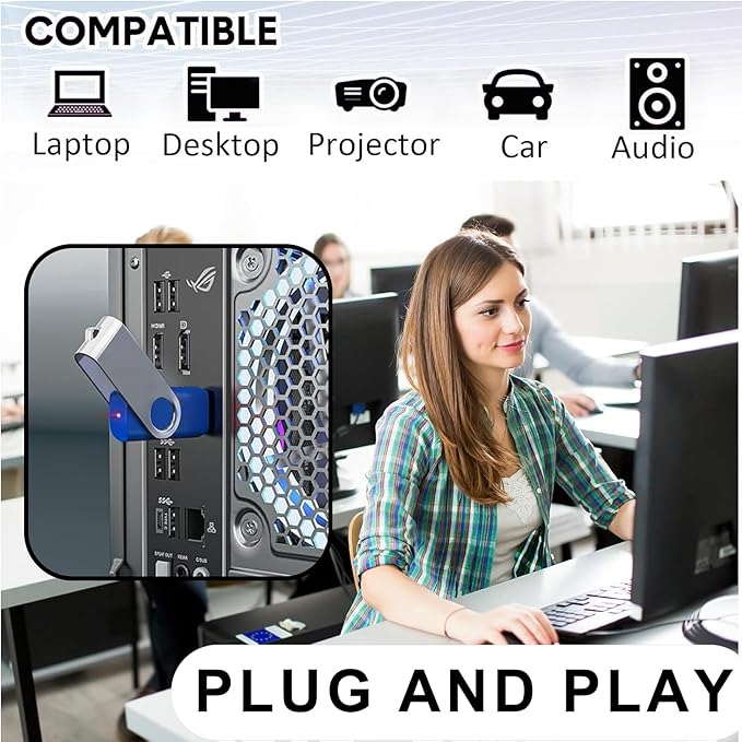 4GB USB Flash Drives 20 Pack 4 GB Thumb Drive TATMOHIK 2.0 USB Drives Bulk 4GB Swivel Design Flash Drive Pack with LED Indicator 4 Gig Jump Drive Pack, USB Stick, Memory Stick, Pen Drive, Blue Color