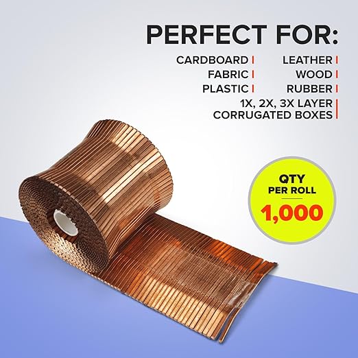 IDL Packaging Heavy Duty Staples Roll - 1 1/4" x 3/4" x 0.09" (10 Boxes, 10000 pcs) - Stainless Steel - Industrial Stapler