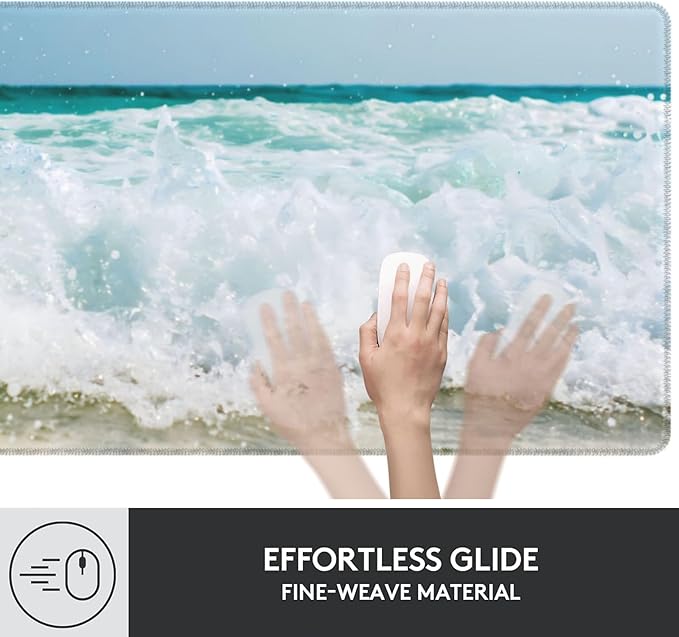 Gaming Mouse Pad, Shark Mouse Pad, Desk Mat, Non-Slip Rubber Base MousePads for Computers Laptop Office School Home Accessories Decor 31.5" x 11.8"