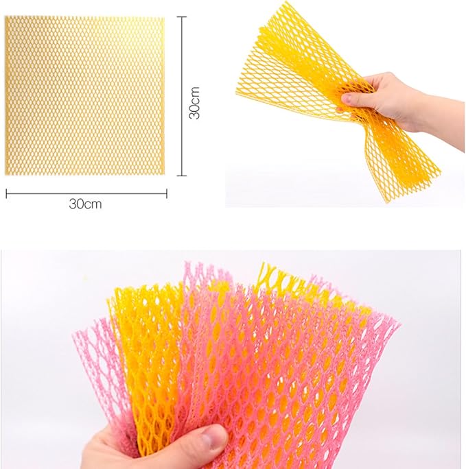Dish Washing Net Scrubber/Innovative Mesh Cloth, Quick Dry - No More Sponges with Smell / 11.5 by 11.5 inches/Advanced Raw Material-Polypropylene 100% (Mint10 Gray10)