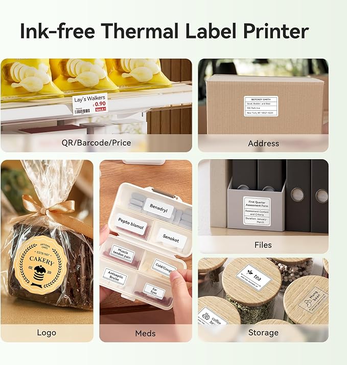 NIIMBOT B21 Pro Sticker Printer, 300DPI, Fun APP, Portable Inkless Label Printer, Bluetooth Sticker Maker for DIY Crafts, Notes, Scrapbook, Photo, Custom Labels & Gifts,Home Organization (Green)