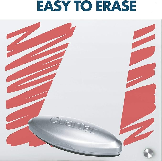 Quartet Glass Board Dry Erase Markers, Premium, Bullet Tip, Assorted Colors, 4 Pack (79552)