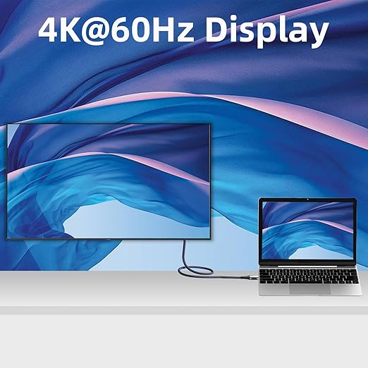Talmosal 240W for Thunderbolt 4 Cable 15 ft, Support 5K / 4K@60Hz 20Gbps with PD Fast Charging for iPhone 17, Mac mini M4 / M4 Pro, MacBook Pro, Docking, eGPU, SSD, Surface Pro, VR Headset