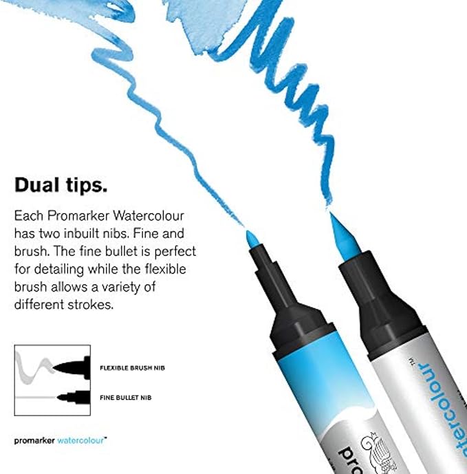 Winsor & Newton ProMarker Watercolor Marker, Burnt Umber