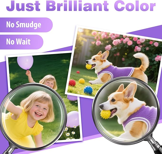 Uinkit 40 Sheets37lb Thin Flyer Paper Glossy 8.5x11 Inkjet Single Side DIY Chip Bag 135gsm Photos Picture for Inkjet Printer with Dye Ink Letter size A4 Brochure