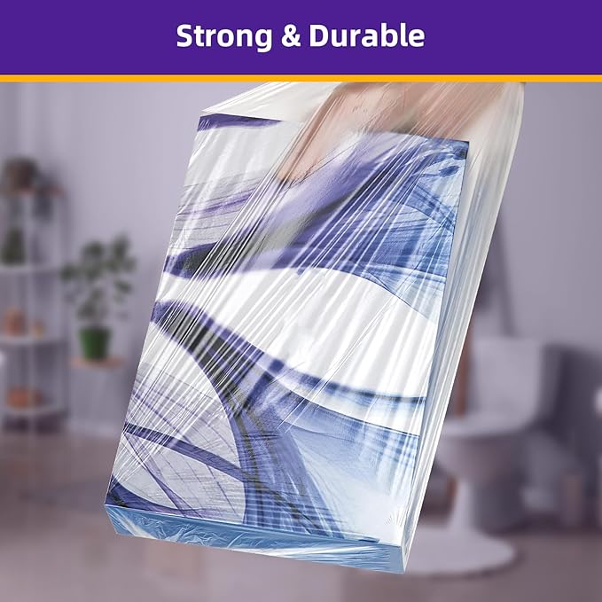 2-Gallon Trash Bag Extra-Small Garbage-Bags - Heihaily Unscented Strong Thick Mini Clear White Bulk 200 Counts Recycling Plastic Liners for Kitchen Office Bathroom Car Can