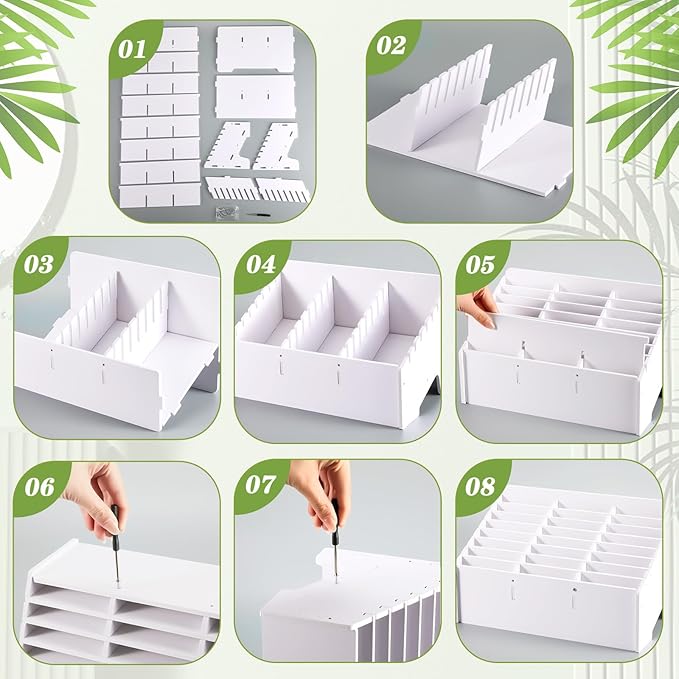 Ctosree 2 Pcs Cell Phone Holder School Desk Calculator Storage Box Holder Case Multifunctional Classroom Caddy Cell Phone Organizer (11.81 x 6.69 x 7.09 Inch)