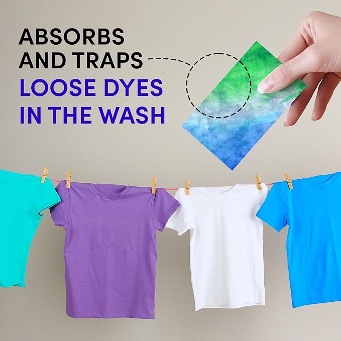Zero Trace Color Catchers for Laundry - Protects Clothes with Color Dye Catcher,Run Remover, Color Grabbing and Color Bleed Remover for Clothes - 140 Sheets
