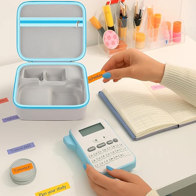 GWCASE Storage Case for Brother PT-N10 Personal Handheld Label Maker, Portable Carrying Holder Organizer for Label Tapes and Other Accessories（Bag Only）