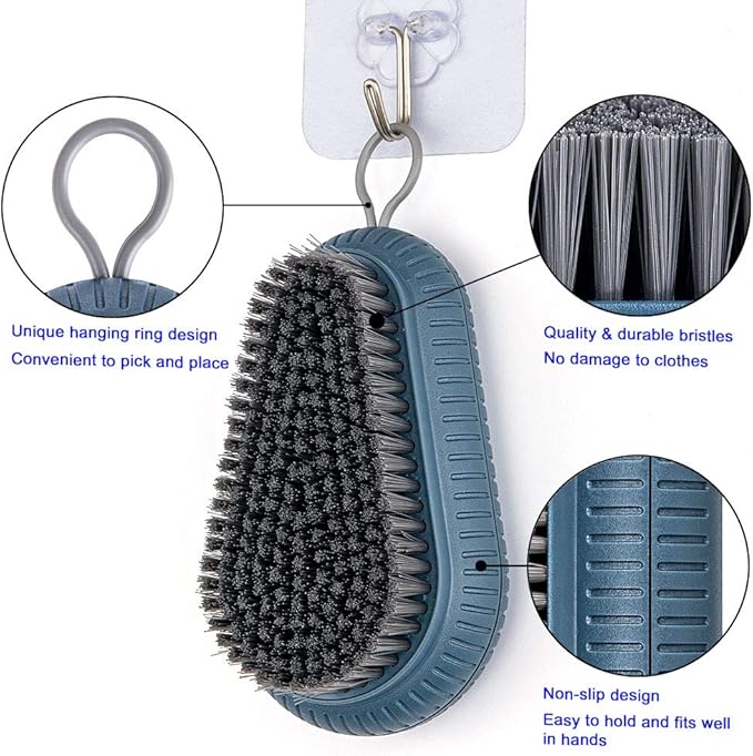 Scrub Brush, Household Laundry Cloth Shoe Cleaning Brushes with Non-Slip Design, Quality Durable Cleaning Washing Brush