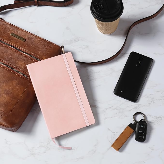 Oxford Journal, Lined Writing Notebook, Writer's Journal, Classic Notebook for School or Office, 192 Pages of Lined Ivory Paper, 5" x 8.25", Blush Softcover (1014645)