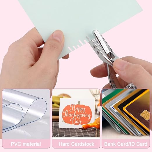 Rongon Pattern Notcher Paper Hole Punch Designer Tailor Sewing Plier with Spring Pattern Making Tool for Leathercraft, Paper Art, DIY Projects Design Edge Tool, Ergonomic Grip（1Pc）