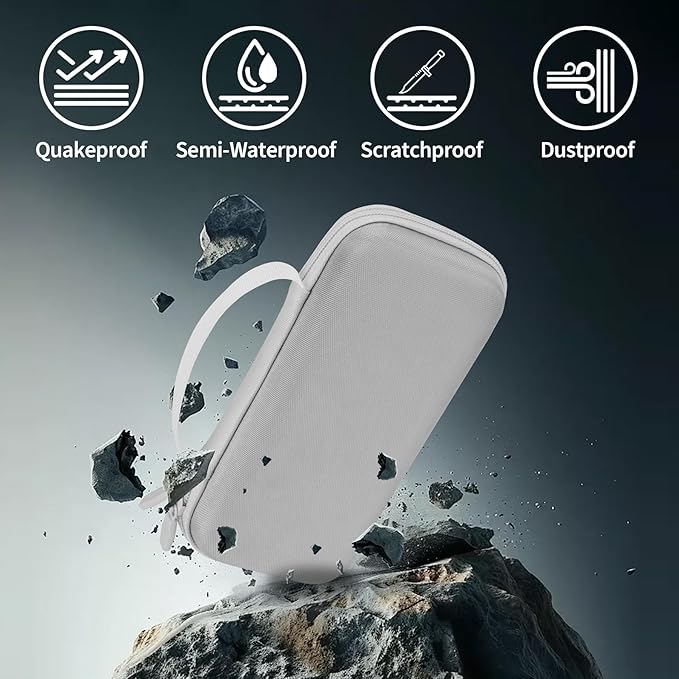 Storage Case Compatible with Texas Ti-84 Plus CE/TI-84 Plus/TI-Nspire CX II CAS/TI-Nspire CX II/TI-83 Plus/TI-89 Titanium/TI-85/TI-86 Calculator (White)