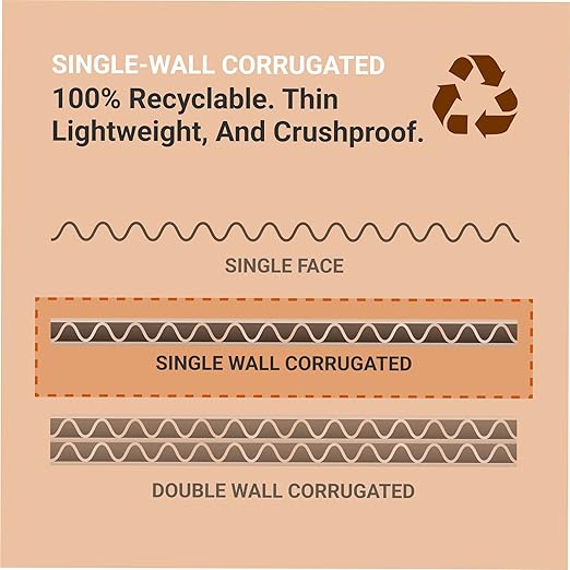 BOX USA Cardboard Trash Cans and Recycling Bins, 40 Gallon 18" L x 18" W x 30" H (10-Pack) Reusable or Disposable Pop Up Garbage Boxes for Parties, Outdoor Events, Heavy Duty, Recycle