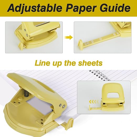 2-Hole Paper Punch, Office Desktop Manual Hole Puncher