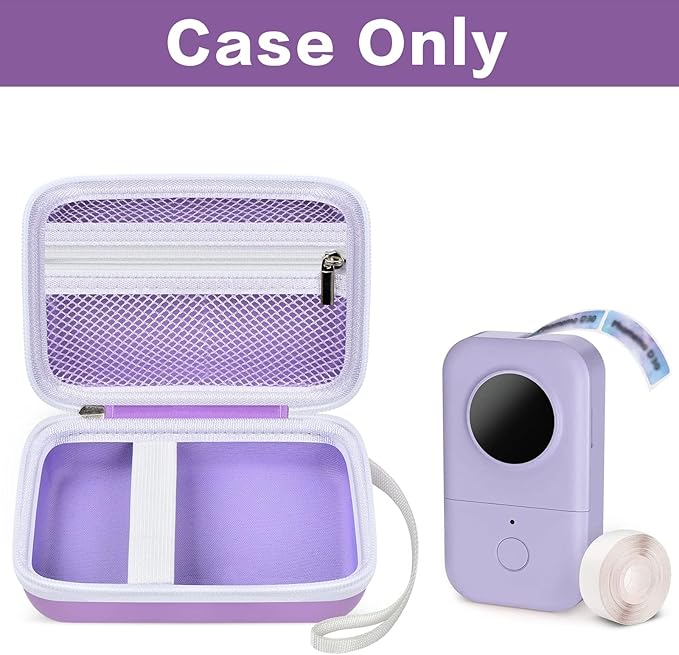 Labels Printer Case Compatible with COLORWING D30 Bluetooth Wireless Portable Labeling Printer Also for Phomemo D30 D35 for Memoking Mini Thermal Printing Sticker Storage Holder