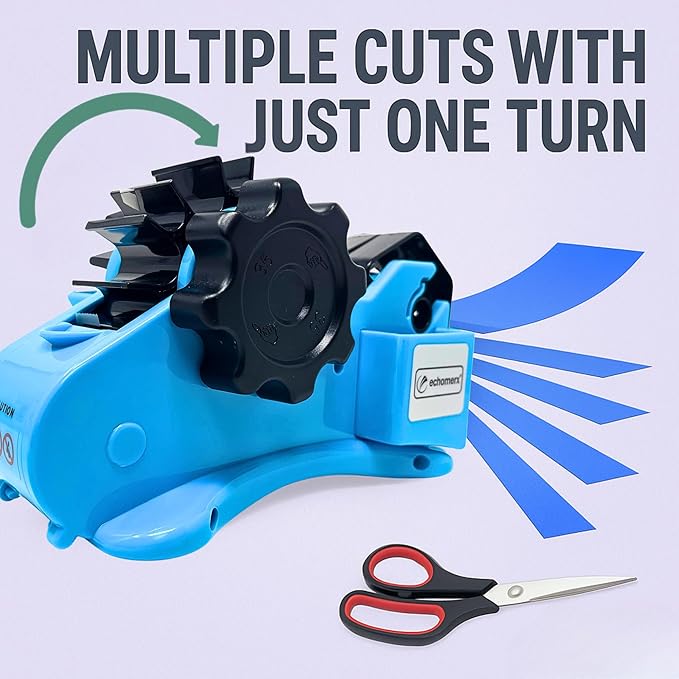 echomerx Sublimation Tape Dispenser Bundle Lite Edition - Semi-Auto Tape Dispenser, Heat Resistant Gloves, Heat Tapes, Ruler & Craft Scissors - Essential DIY Sublimation Kit