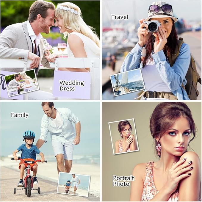 Uinkit 100 Sheets Thin Matte Presentation Paper Photo Double Sided 8.5x11 38lb 140gsm Printable on Both Sides Brochure Photos Picture Poster Playbill Flyer 6.5 Mil Coated for laser and Inkjet Printer