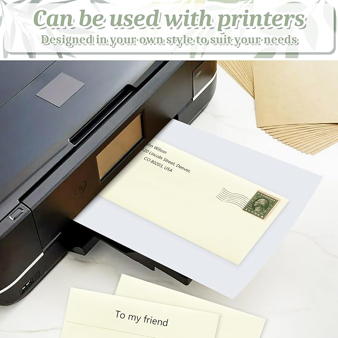 50 Pcs Ivory #10 Business Envelopes, Self Seal Standard Envelopes, Windowless Business Mailing Envelopes for Office, Checks, Letters, Invoices, Statements, Wedding, Size 4-1/8 x 9-1/2 inch