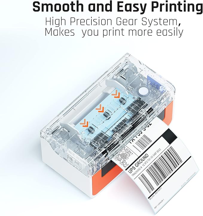 K COMER Thermal Label Printer 300DPI,4x6 Shipping Label Printer for Package,Desktop Label Maker Compatible with Amazon, Etsy, USPS, Shopify, Ebay, Work with Windows & Mac for Small Business