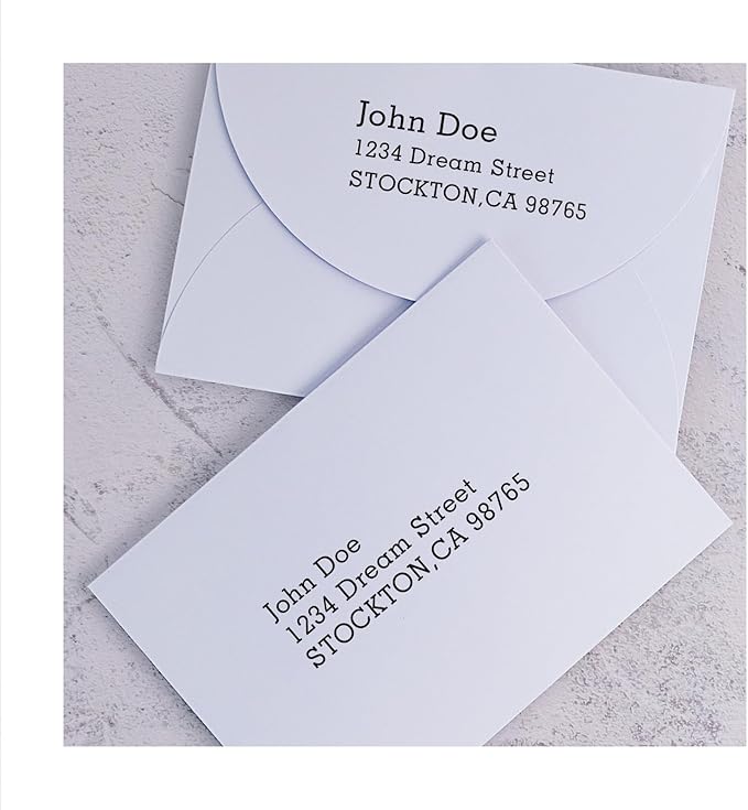 5x7 Invitation Envelopes 50 Pack Envelopes for 5x7 Cards White A7 Envelopes for Wedding Invitation,Blank Cards,Greeting Cards,Thank You Cards