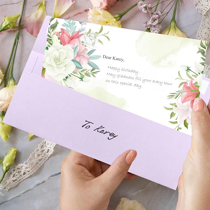 100 Pack Light Purple #10 Business Envelopes, Standard Envelopes Self Seal, 4 1/8 x 9 1/2 Inch Letter Size Business Mailing Envelopes for Checks Invoices Statements Baby Shower Wedding Birthday