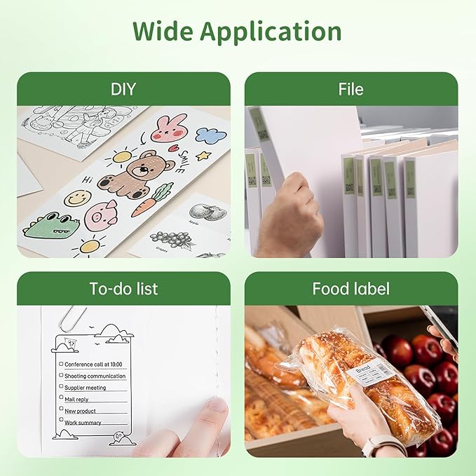 PRT S2 Mini Desktop Label Printer Portable Thermal Printer Sticker Maker Bluetooth Connection Mini Label Maker with 1 Roll of Stickers for Printing Study Notes Small Printer for Home Use