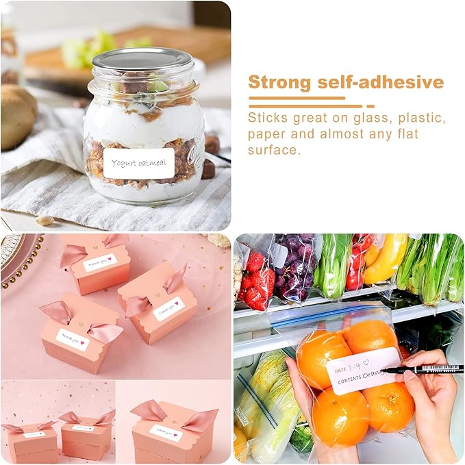 RBHK 1" x 2-5/8" Label Sticker Paper for Laser/Inkjet Printer, 8.5"×11" Address Mailing Labels, Matte White, 30 per Page [500 Sheets, 15000 Labels]