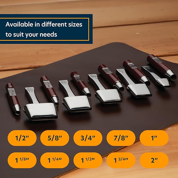 Weaver Supply Steel Oblong Leather Punch, Polished Hole Puncher for Cutting All Kinds of Webbing and More, Professional Punching Tool
